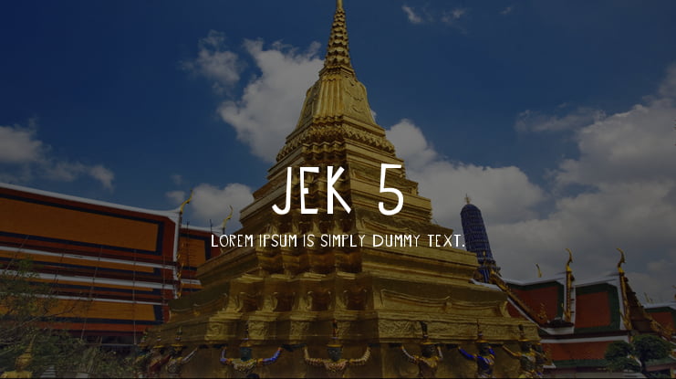 JEK 5 Font