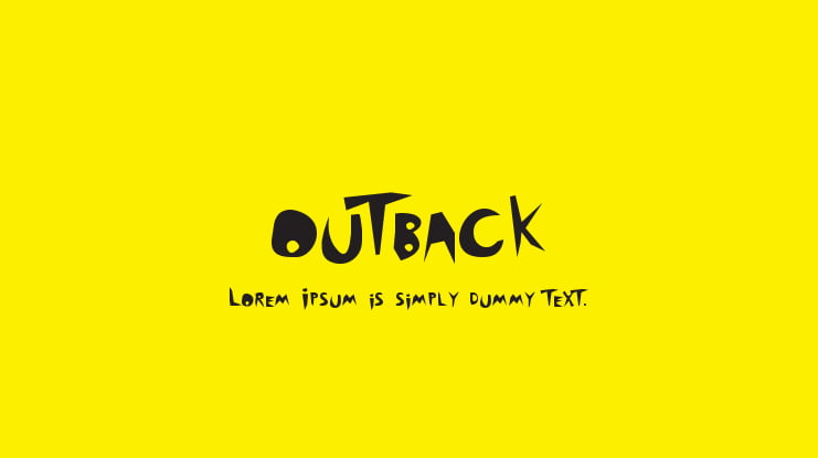 outback Font Family