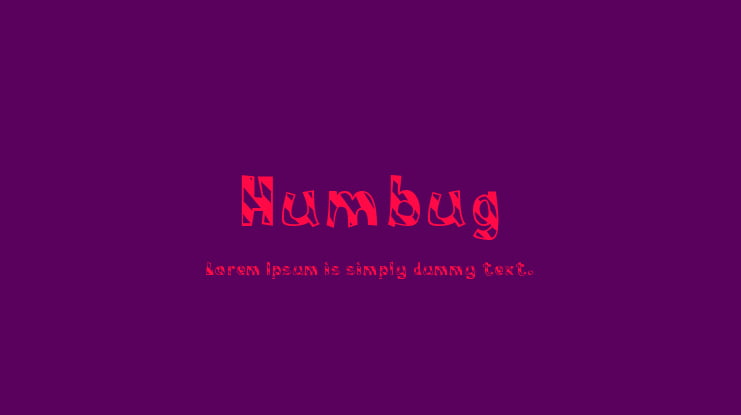 Humbug Font