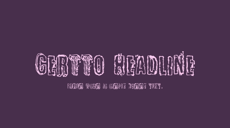 Certto Headline Font