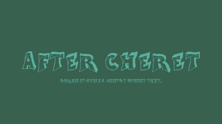 After Cheret Font