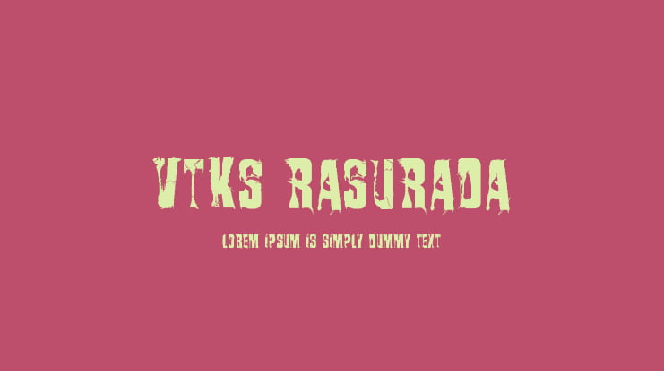 VTKS Rasurada Font