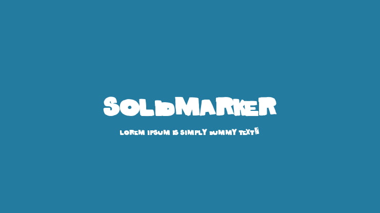 SolidMarker Font