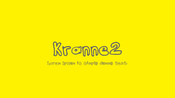 Kranne2 Font