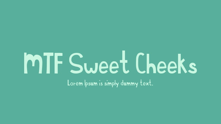 MTF Sweet Cheeks Font