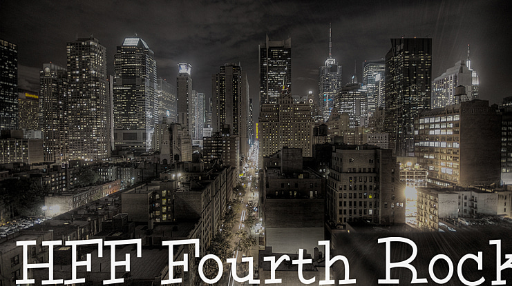 HFF Fourth Rock Font