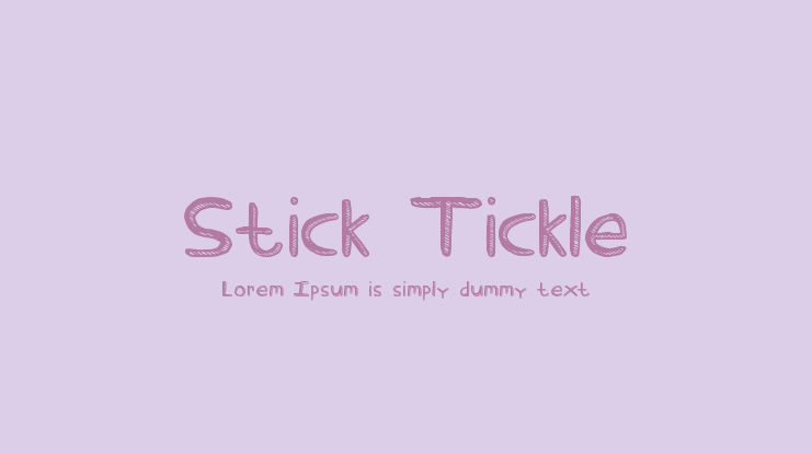 Stick Tickle Font