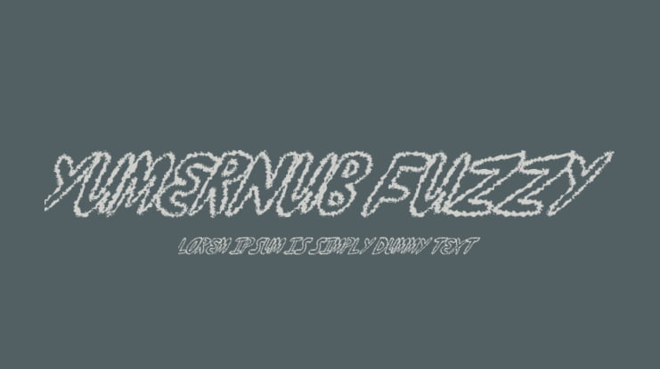 yumernub fuzzy Font Family