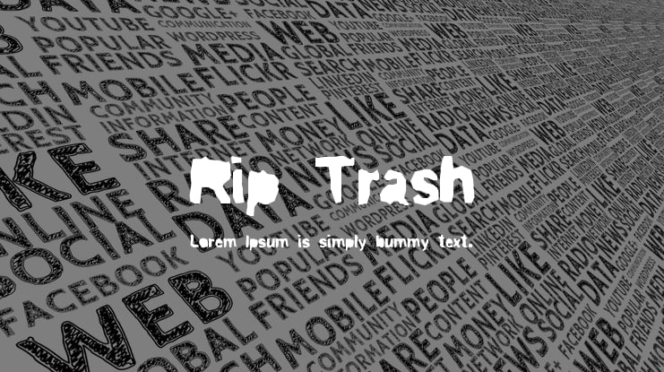 Rip Trash Font Family