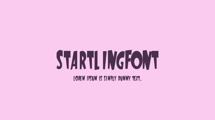 StartlingFont Font Family