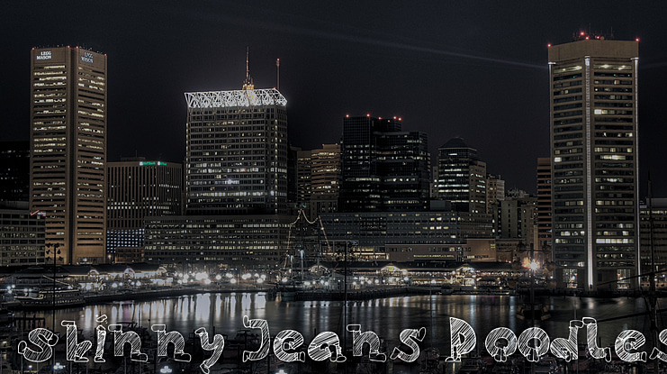 Skinny Jeans Doodles Font