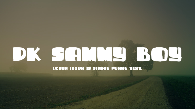 DK Sammy Boy Font