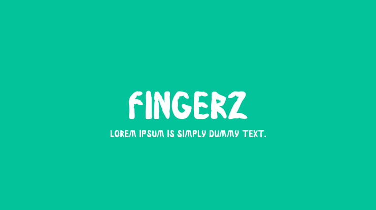 Fingerz Font