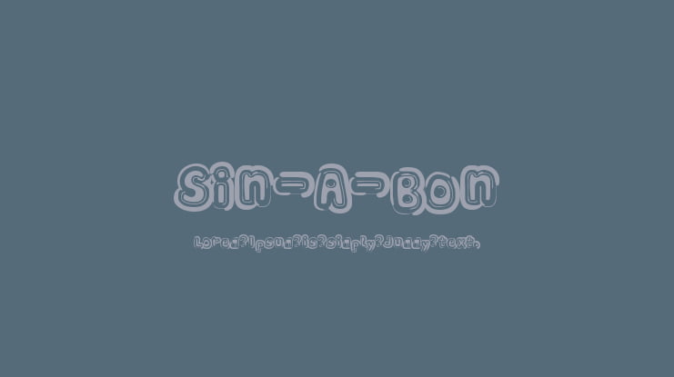 Sin-A-Bon Font Family