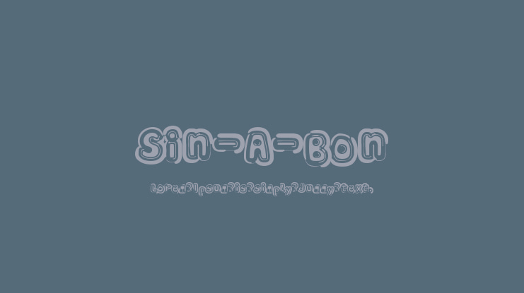 Sin-A-Bon Font Family