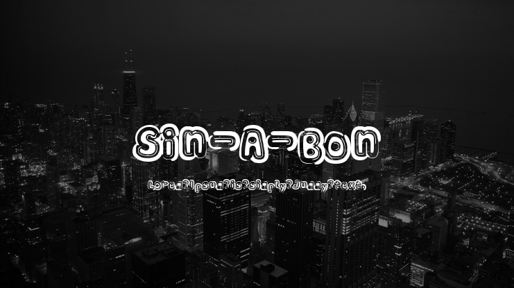 Sin-A-Bon Font Family