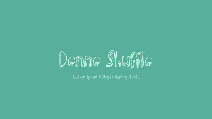 Denne Shuffle Font