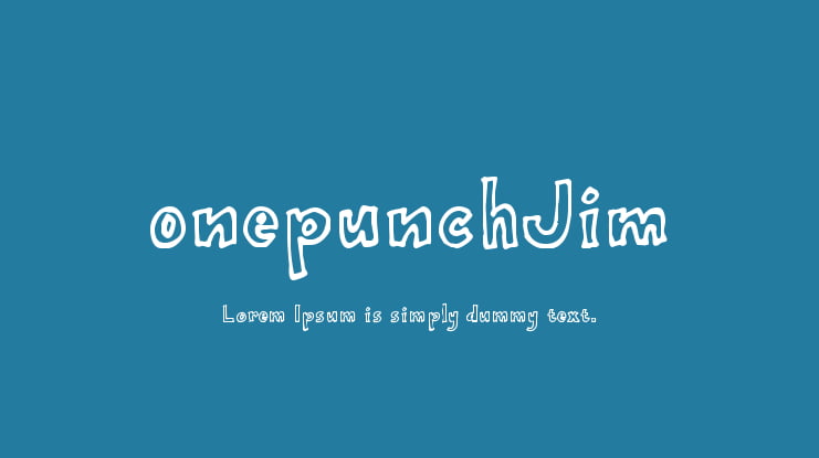 onepunchJim Font