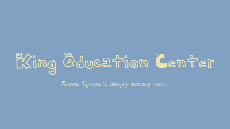 King Education Center Font