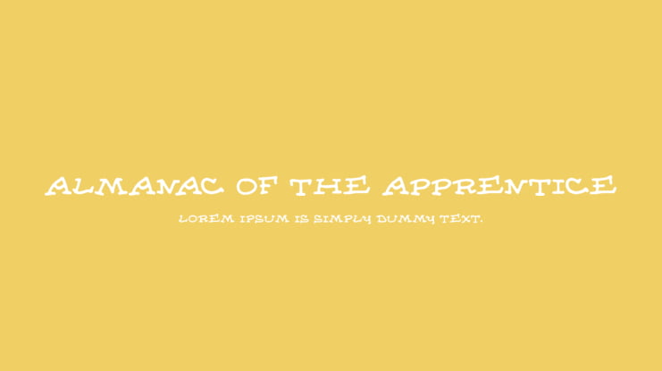 Almanac of the Apprentice Font