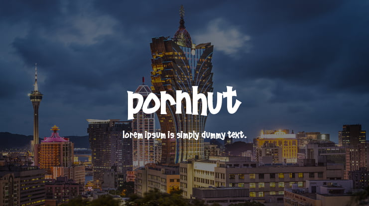 Pornhut Font