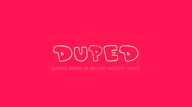 Duped Font