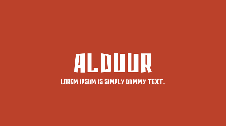 Alduur Font