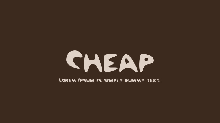 Cheap Font