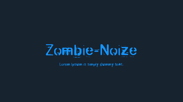 Zombie-Noize Font