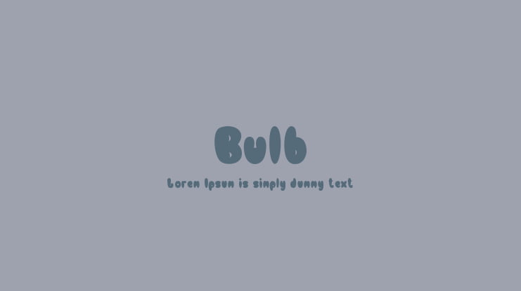 Bulb Font