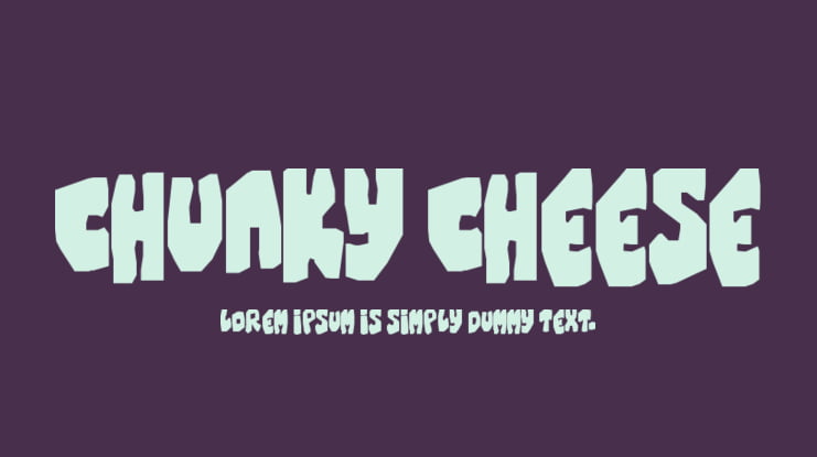 Chunky Cheese Font
