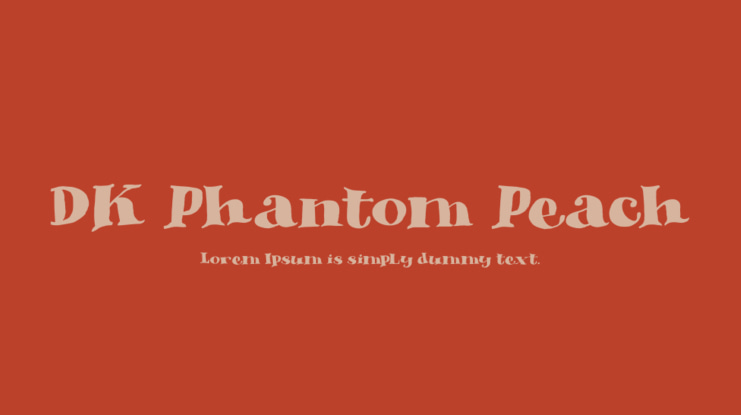 DK Phantom Peach Font