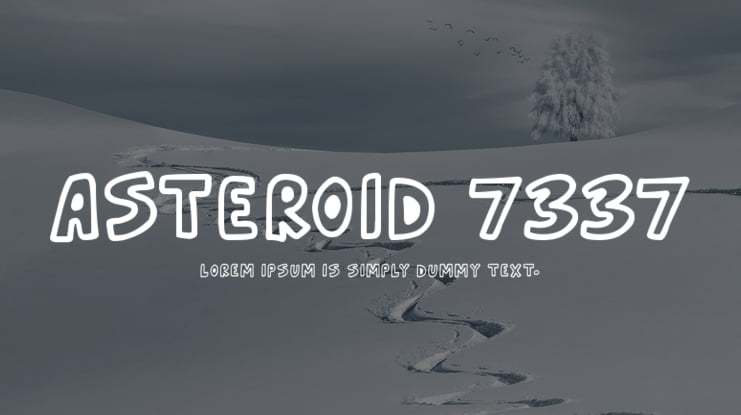 Asteroid 7337 Font