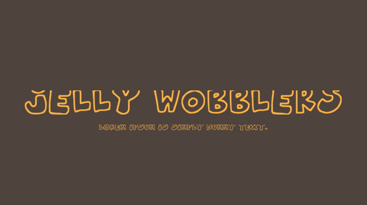 Jelly Wobblers Font