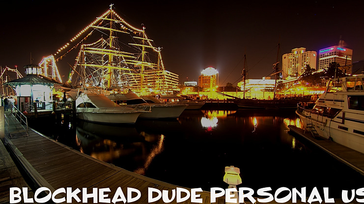 BLOCKHEAD DUDE Personal Use Font