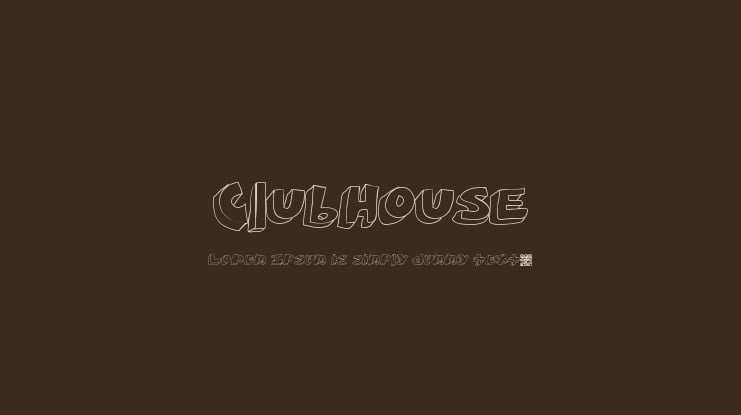 ClubHouse Font