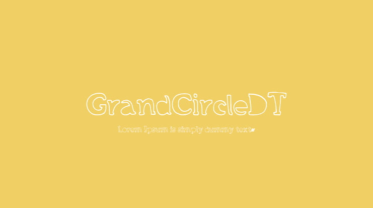 GrandCircleDT Font