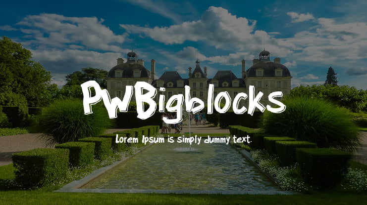 PWBigblocks Font