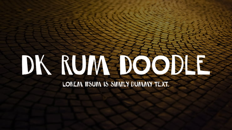 DK Rum Doodle Font
