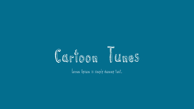 Cartoon  Tunes Font Family
