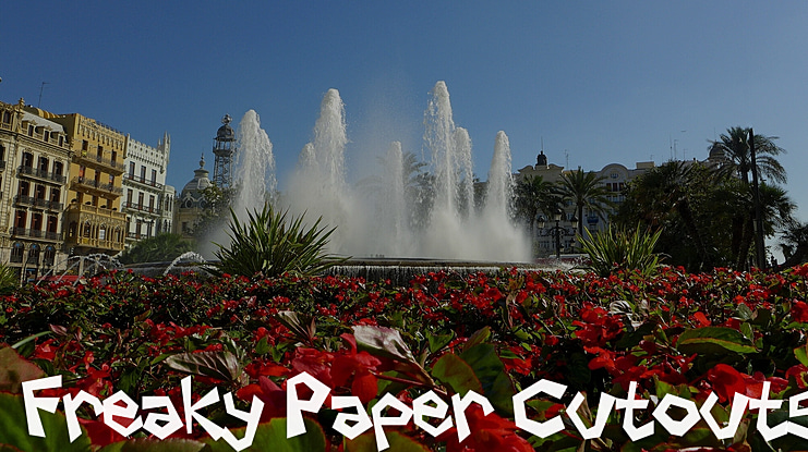 Freaky Paper Cutouts Font