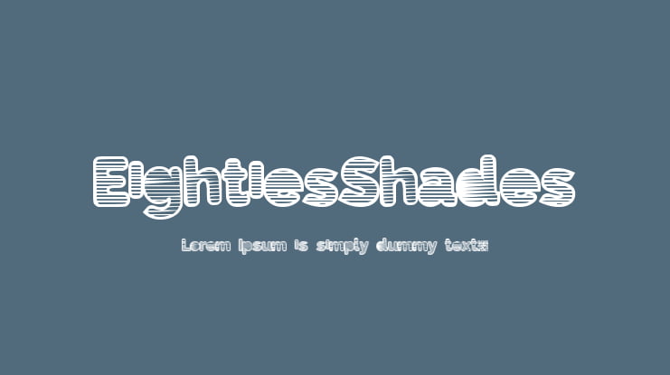 EightiesShades Font