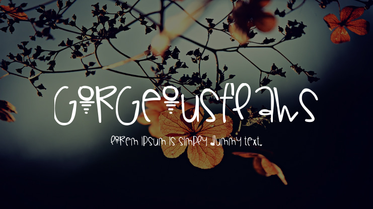 GorgeousFlaws Font