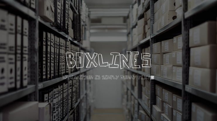 BoxLines Font