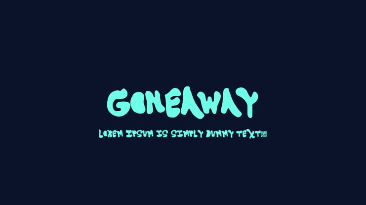 GoneAway Font
