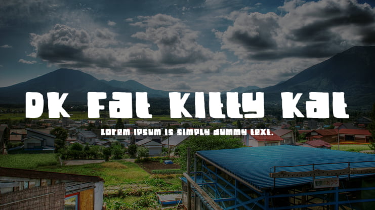 DK Fat Kitty Kat Font
