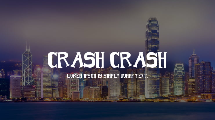 Crash Crash Font
