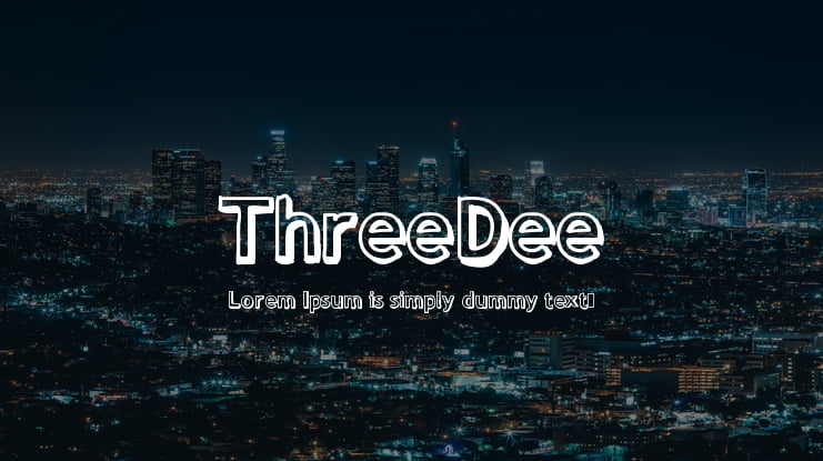 ThreeDee Font