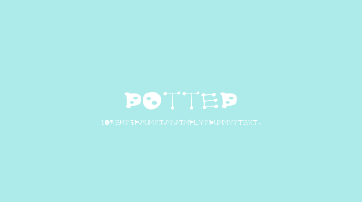 dotted Font