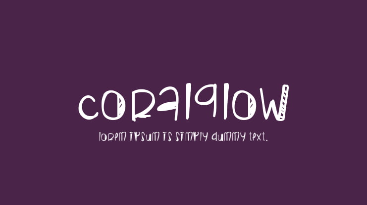 CoralGlow Font